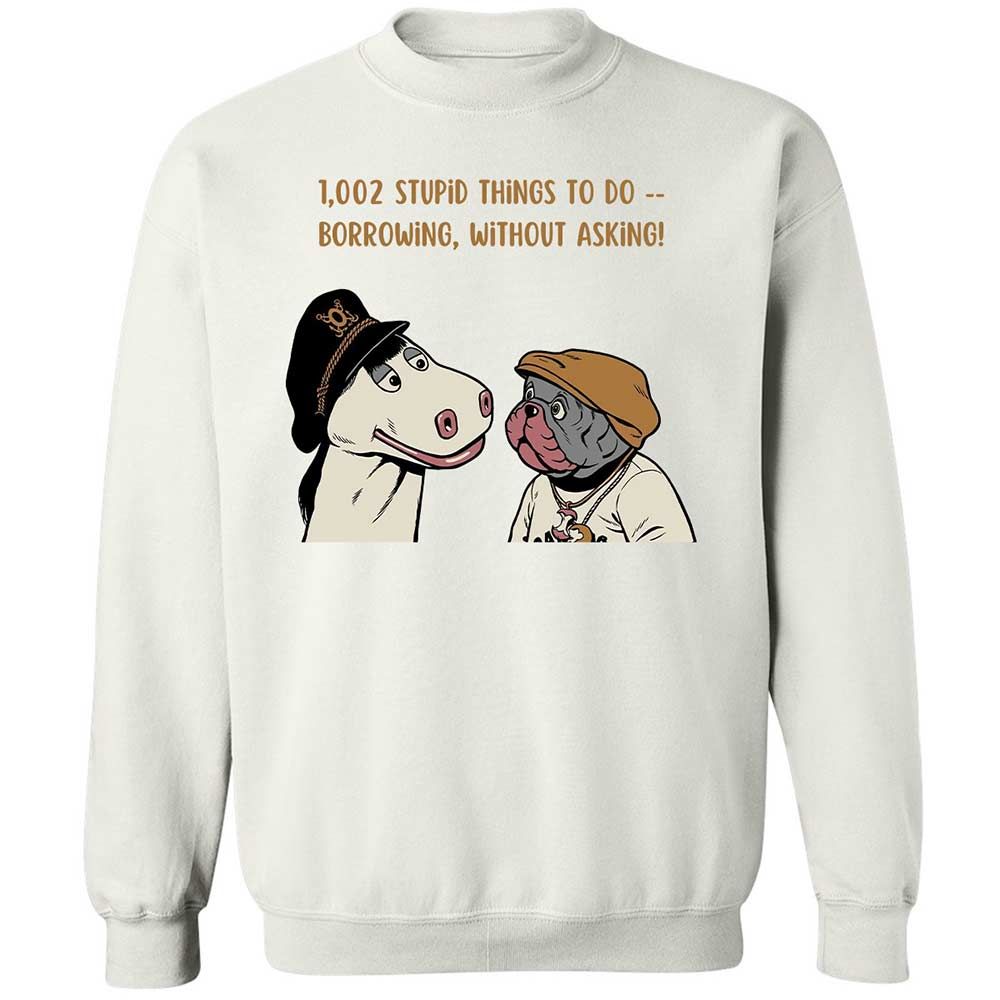 Classic Unisex Sweatshirt - 5D7UQFTZ - White - 1