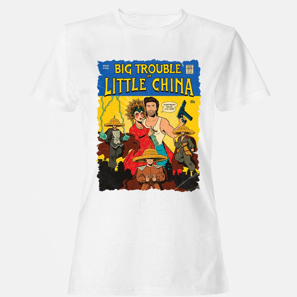 Women's T-Shirt - HUZ89R6X - White - 1