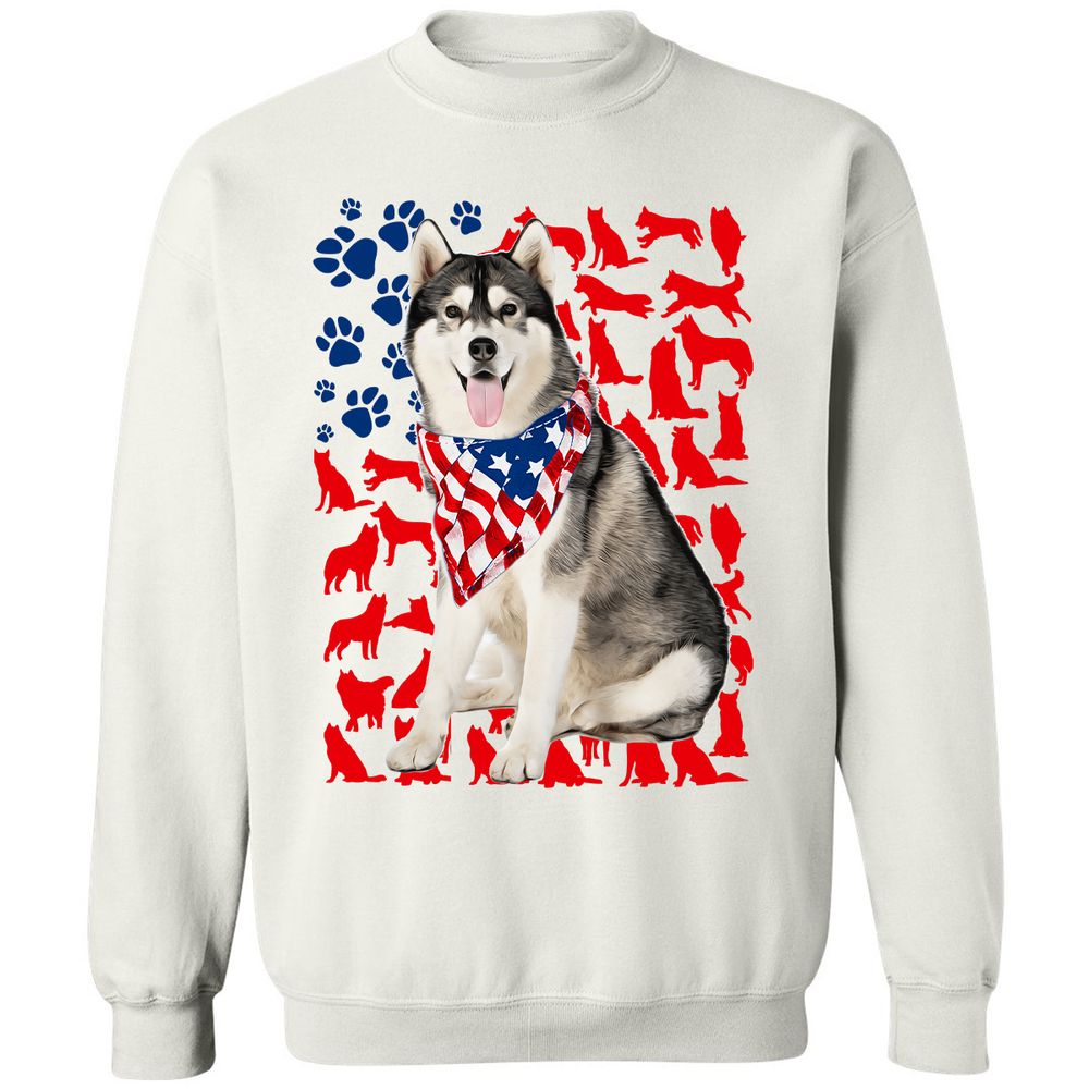 Classic Unisex Sweatshirt - 6NSV8C5F - White - 1