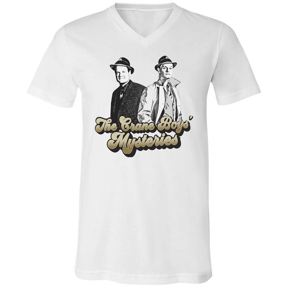 Unisex V-Neck T-Shirt - 35D6P8BD - White - 1