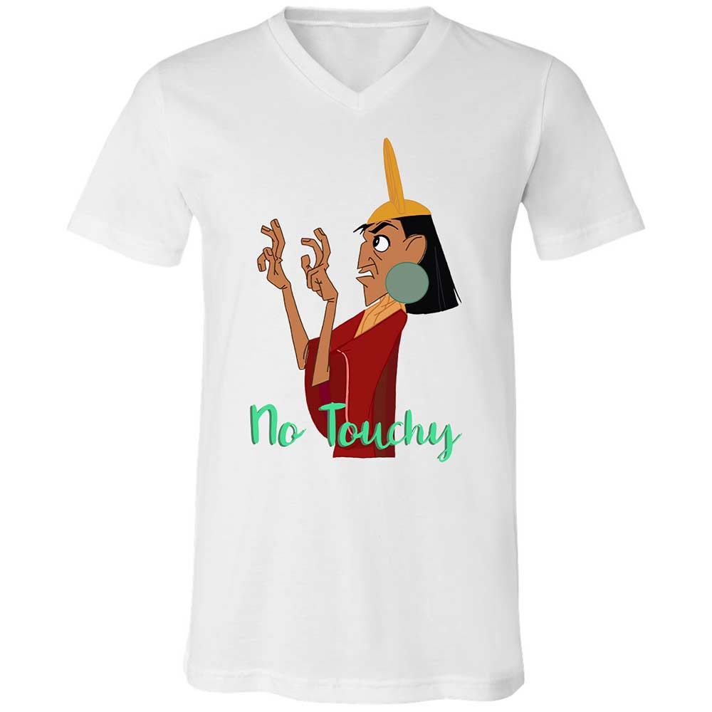 Unisex V-Neck T-Shirt - 2A59T6L6 - White - 1