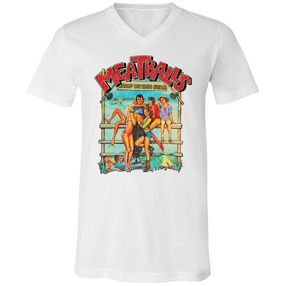 Unisex V-Neck T-Shirt - 9E9DV8KJ - White - 1