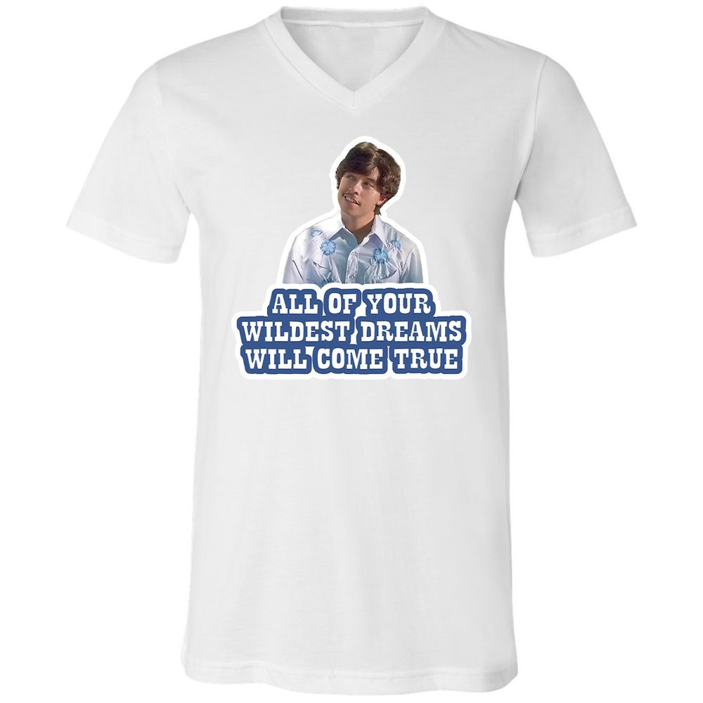 Unisex V-Neck T-Shirt - G4GLYSNU - White - 1
