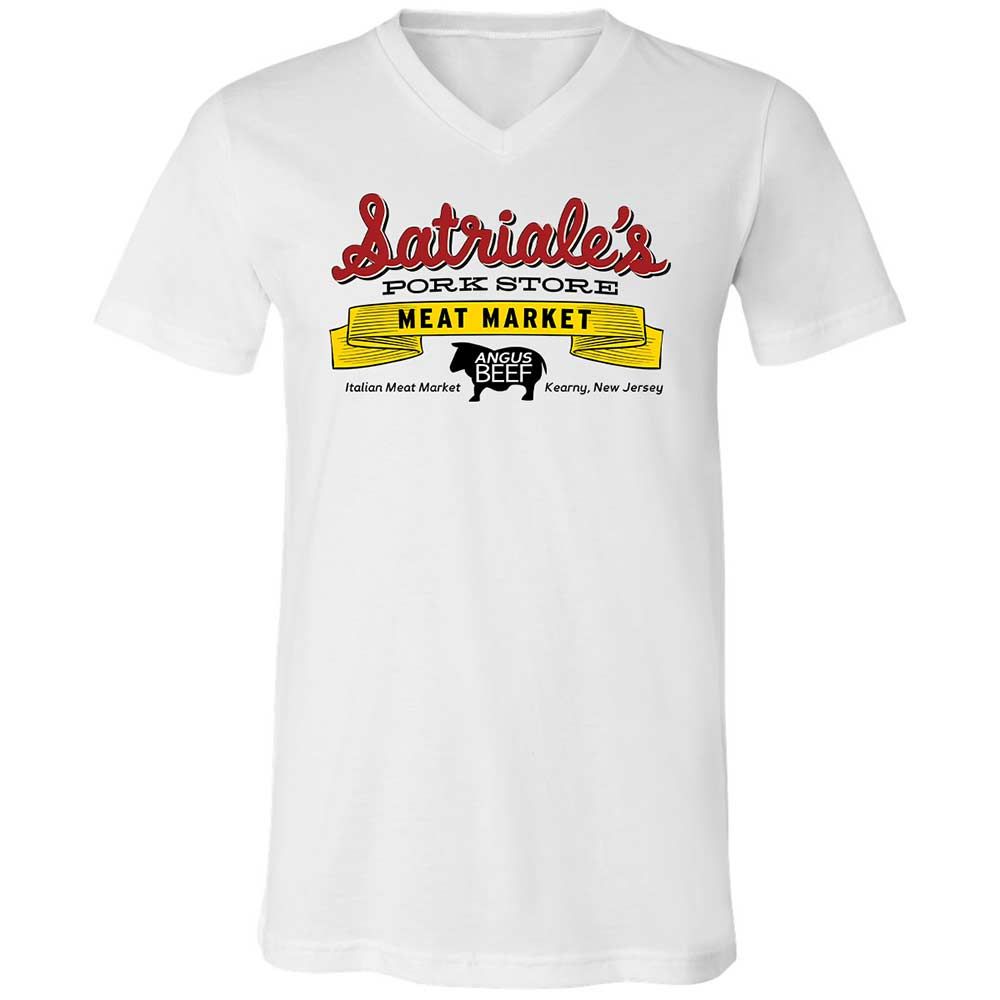 Unisex V-Neck T-Shirt - 7YVHJUXG - White - 1