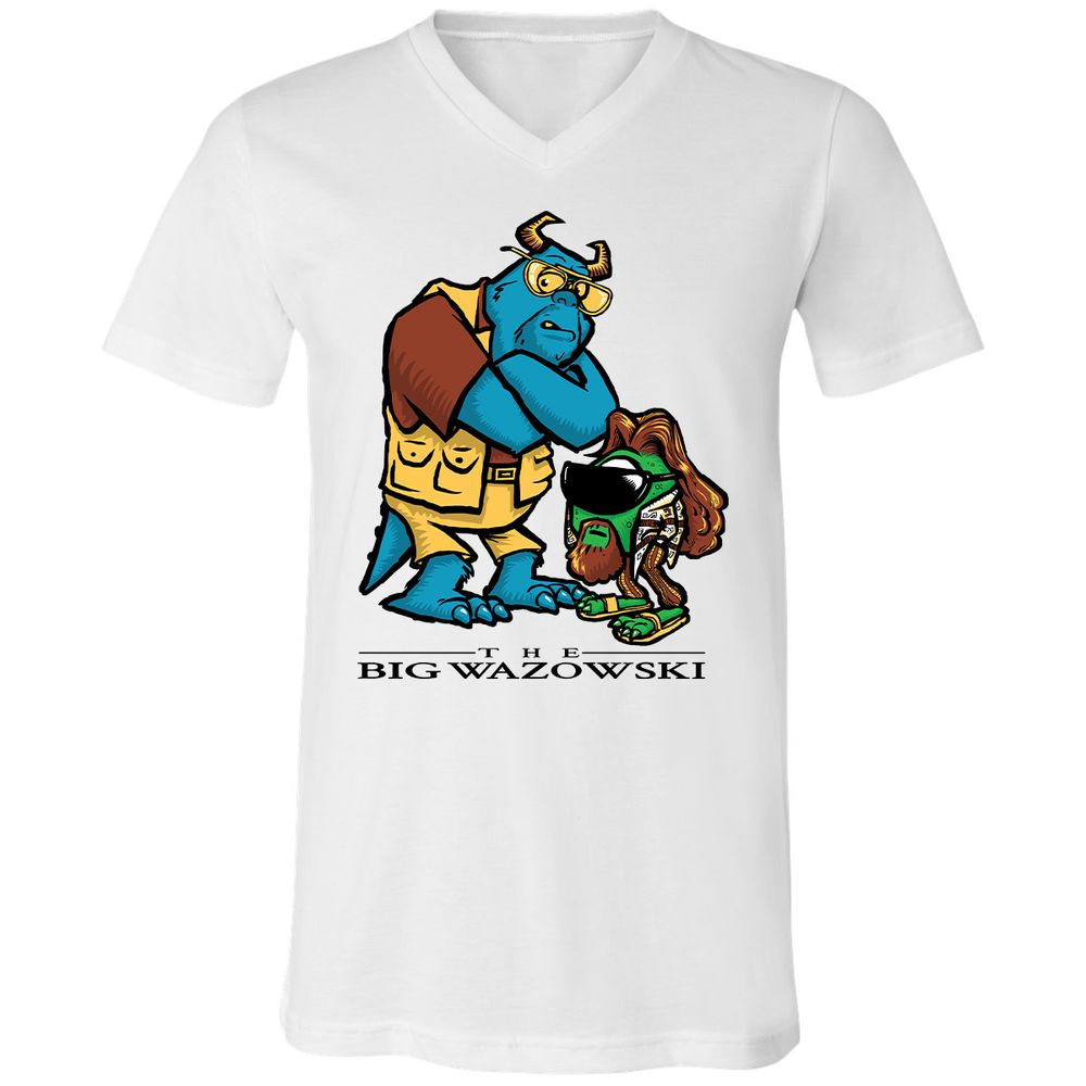 Unisex V-Neck T-Shirt - MWK2U7AQ - White - 1