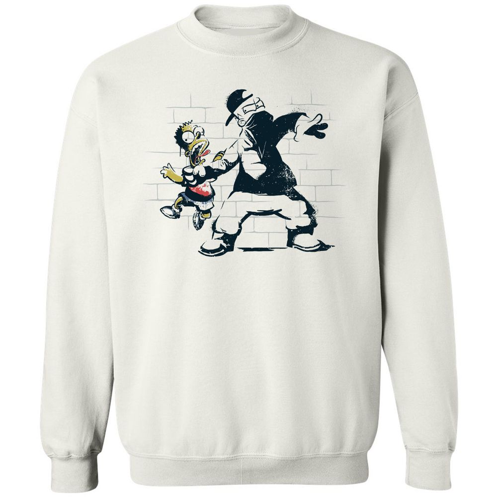 Classic Unisex Sweatshirt - LKM9M1TC - White - 1