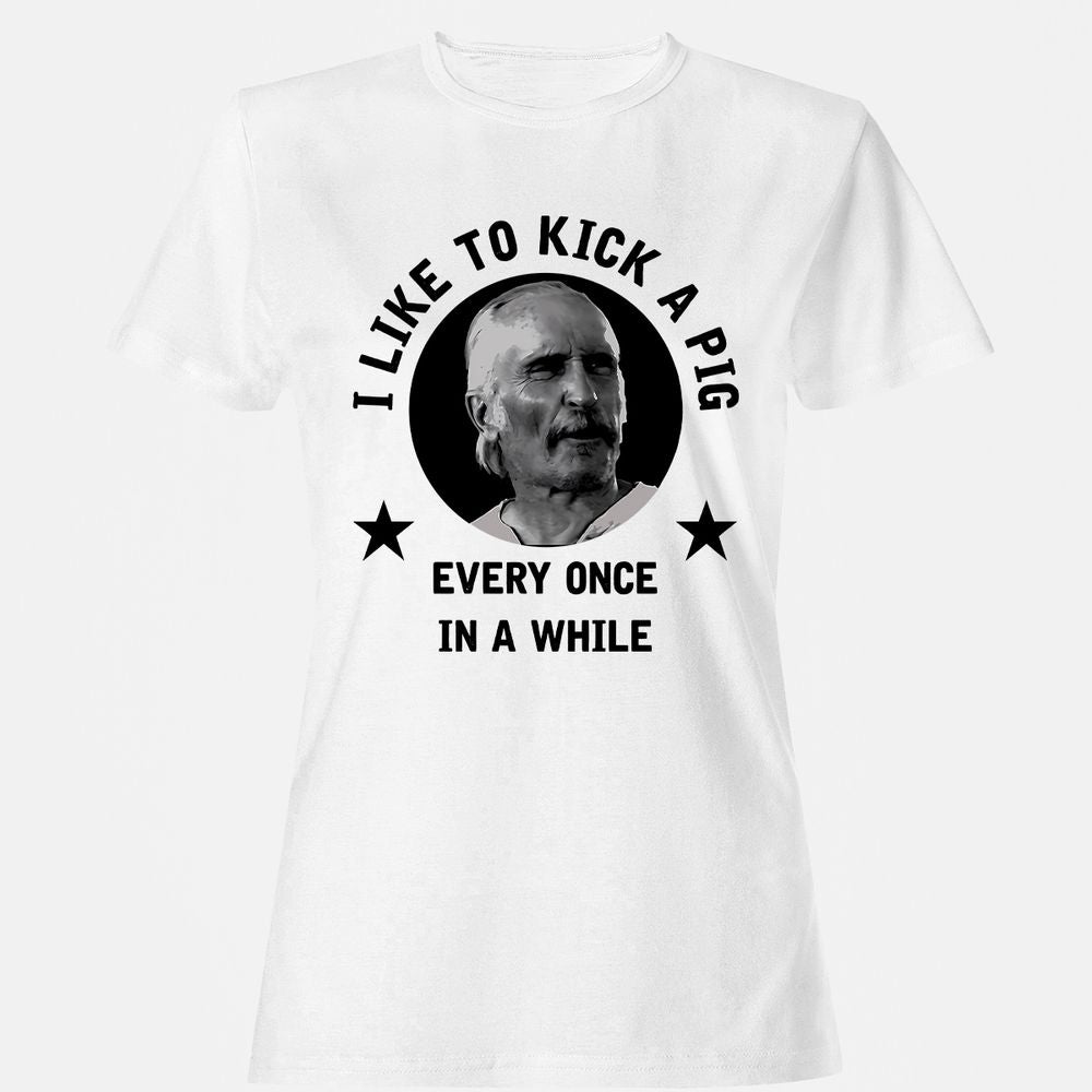 I like to kick a pig - White - 1