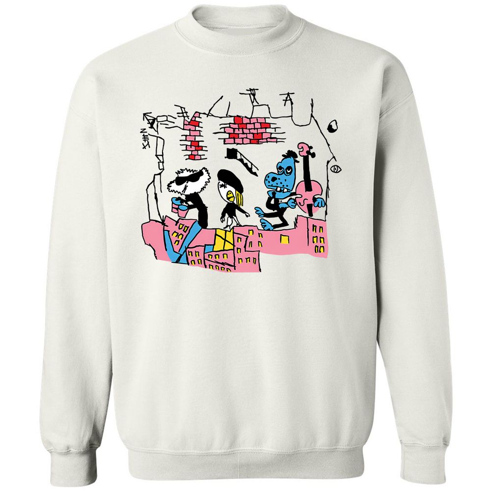 Classic Unisex Sweatshirt - YUB7WH7H - White - 1