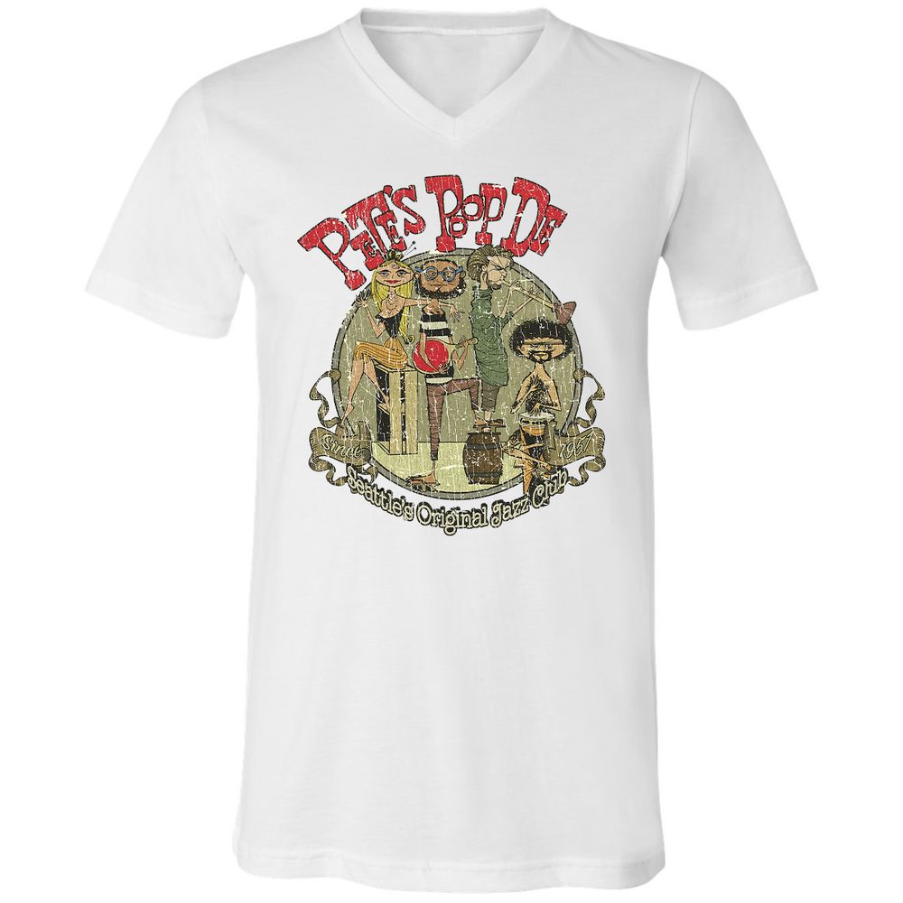 Unisex V-Neck T-Shirt - A6M3N51N - White - 1