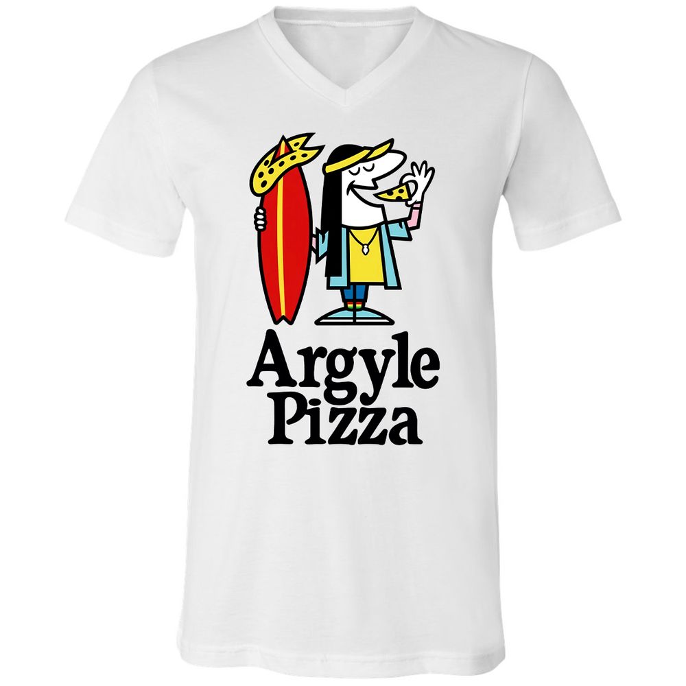 Unisex V-Neck T-Shirt - LXGNRA4V - White - 1