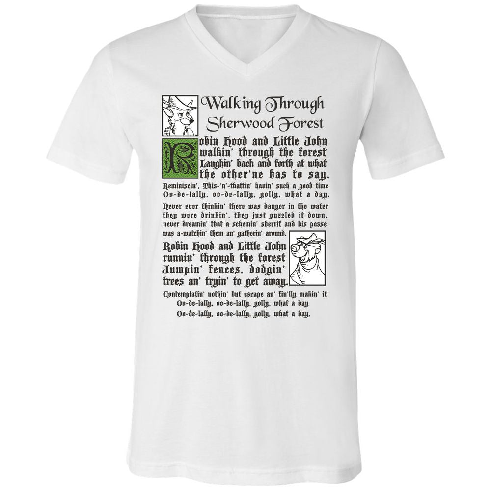 Unisex V-Neck T-Shirt - A6LYJTGA - White - 1
