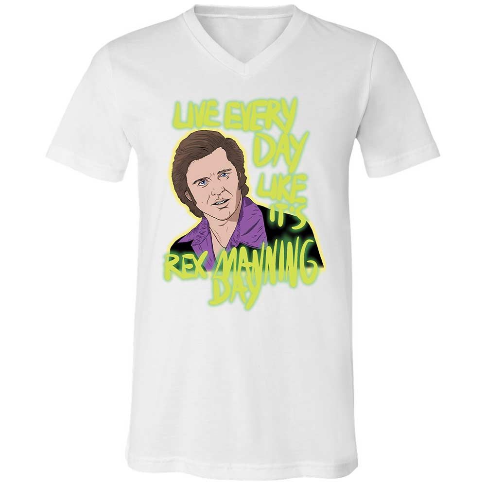 Unisex V-Neck T-Shirt - E2J26ZB4 - White - 1