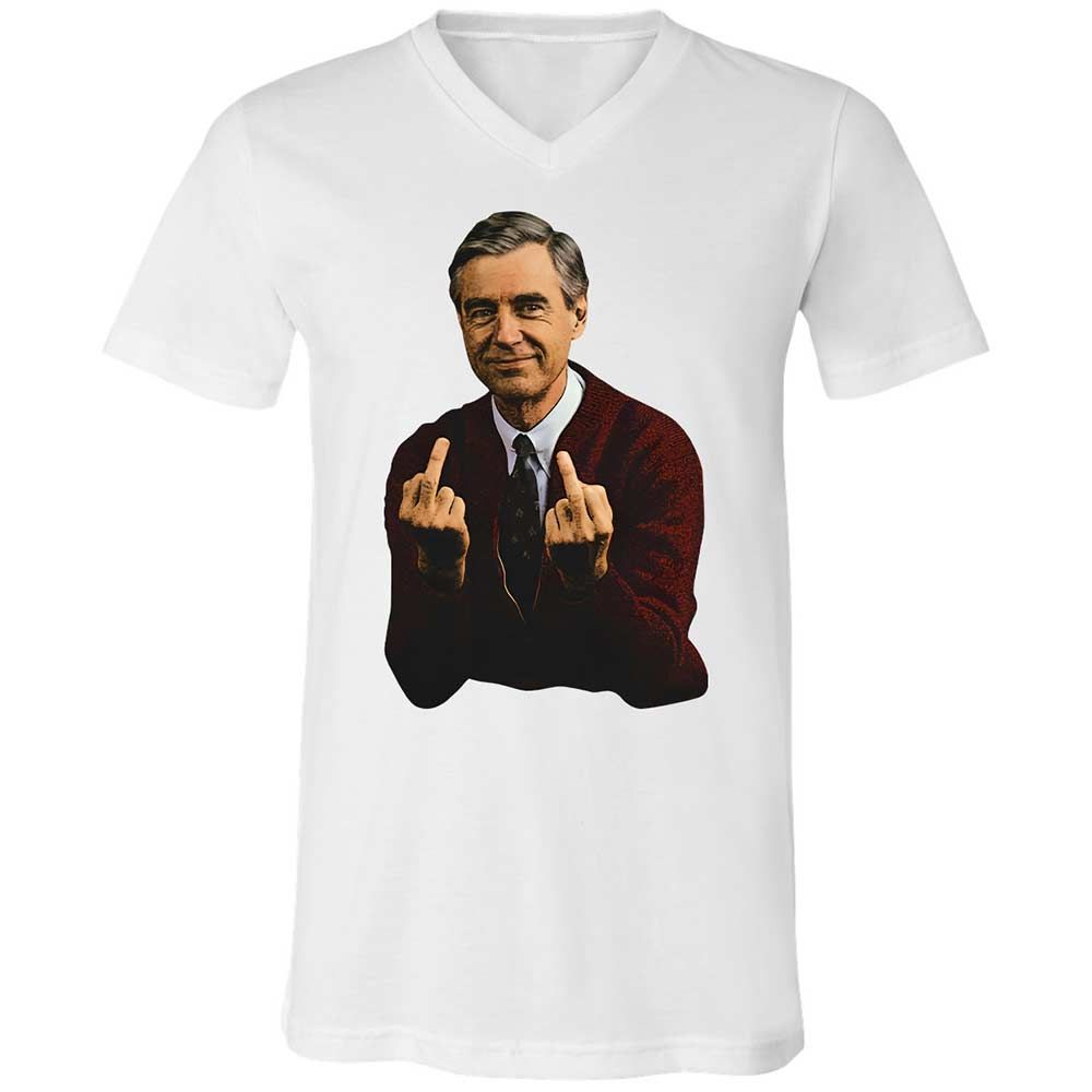 Unisex V-Neck T-Shirt - G3HW4X8U - White - 1