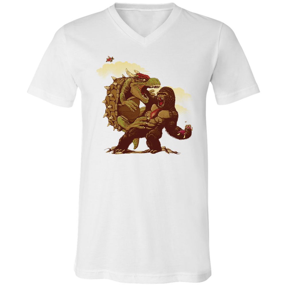 Unisex V-Neck T-Shirt - N5FBLYUQ - White - 1