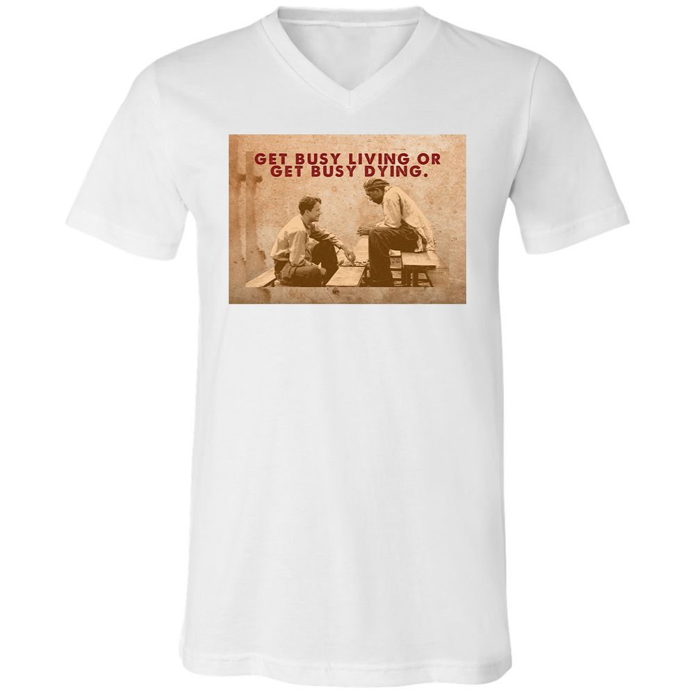 Unisex V-Neck T-Shirt - 9DGNRNUW - White - 1