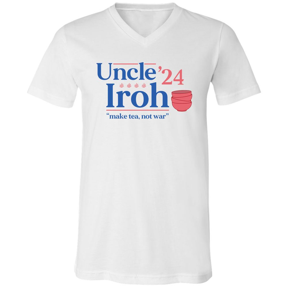 Unisex V-Neck T-Shirt - HD4A2TE2 - White - 1