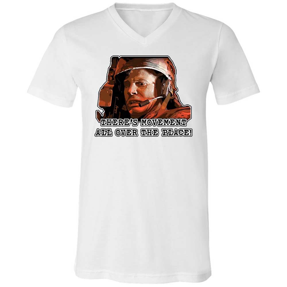 Unisex V-Neck T-Shirt - JE7JE9YW - White - 1
