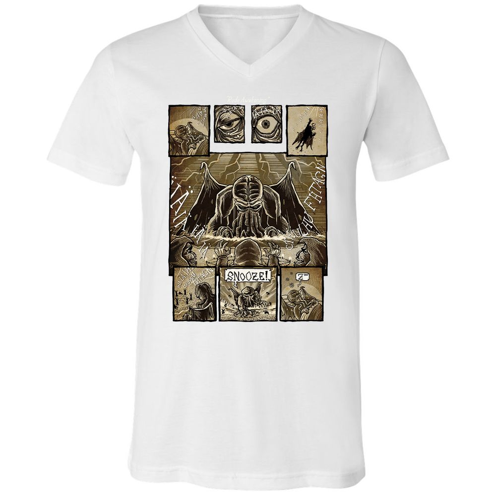 Unisex V-Neck T-Shirt - ABLSS4ZC - White - 1