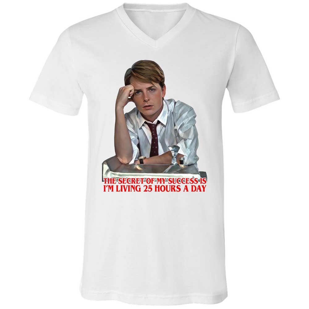 Unisex V-Neck T-Shirt - 99Q39PWJ - White - 1