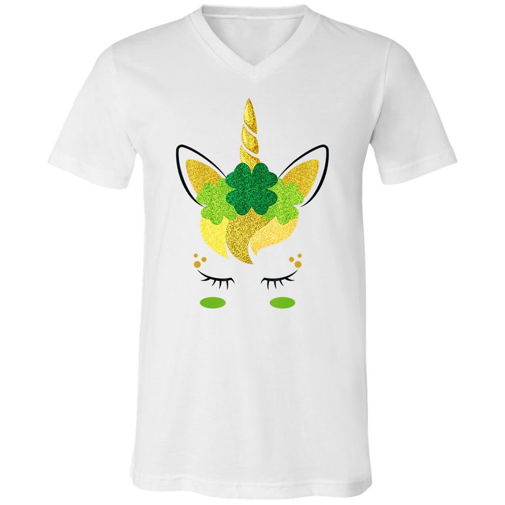 Unisex V-Neck T-Shirt - KAAFBGQR - White - 1
