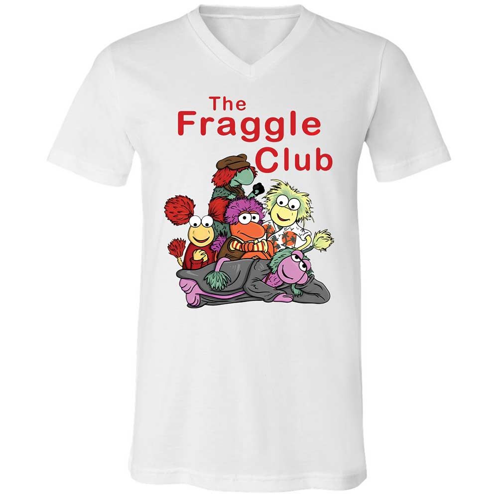 Unisex V-Neck T-Shirt - VETTD6V9 - White - 1