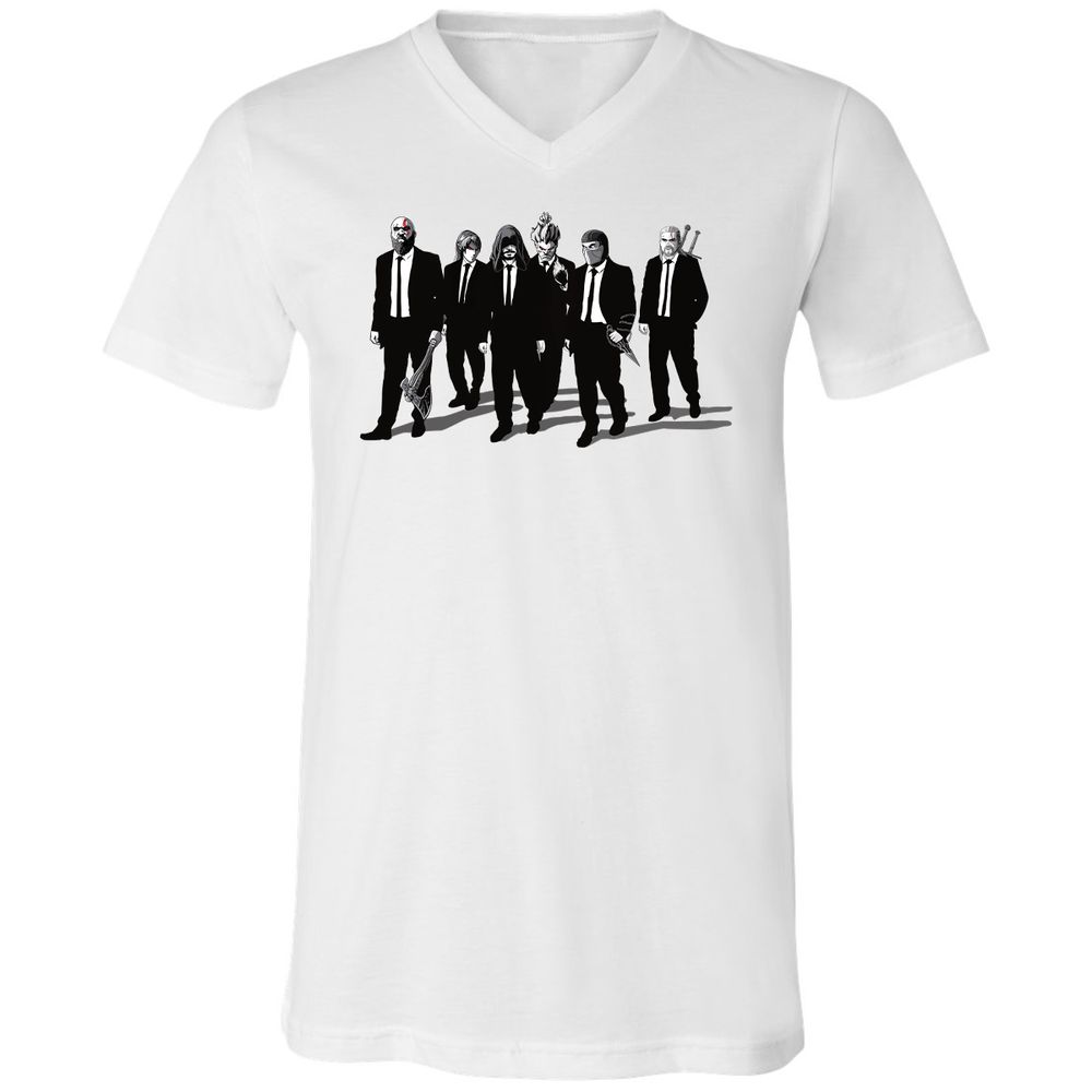 Unisex V-Neck T-Shirt - 3G4MZY2V - White - 1