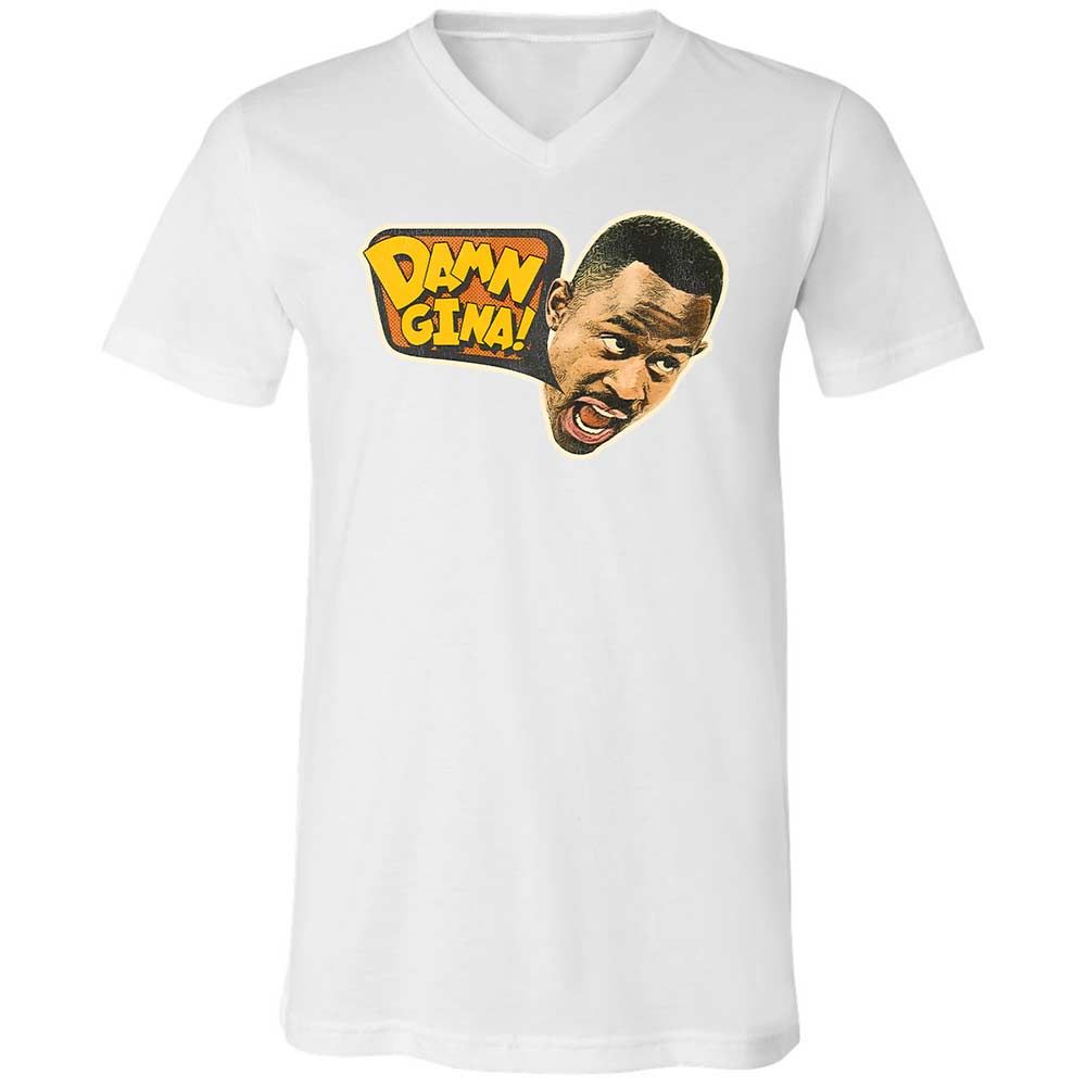 Unisex V-Neck T-Shirt - 4PQSR12N - White - 1