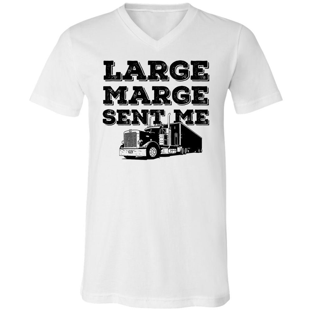 Unisex V-Neck T-Shirt - LQQ4X5Z6 - White - 1