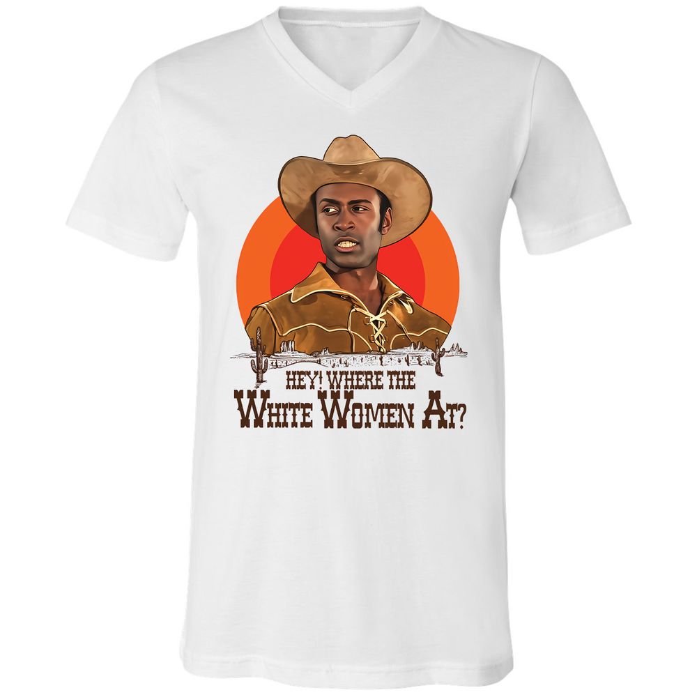 Unisex V-Neck T-Shirt - 3L811JBC - White - 1