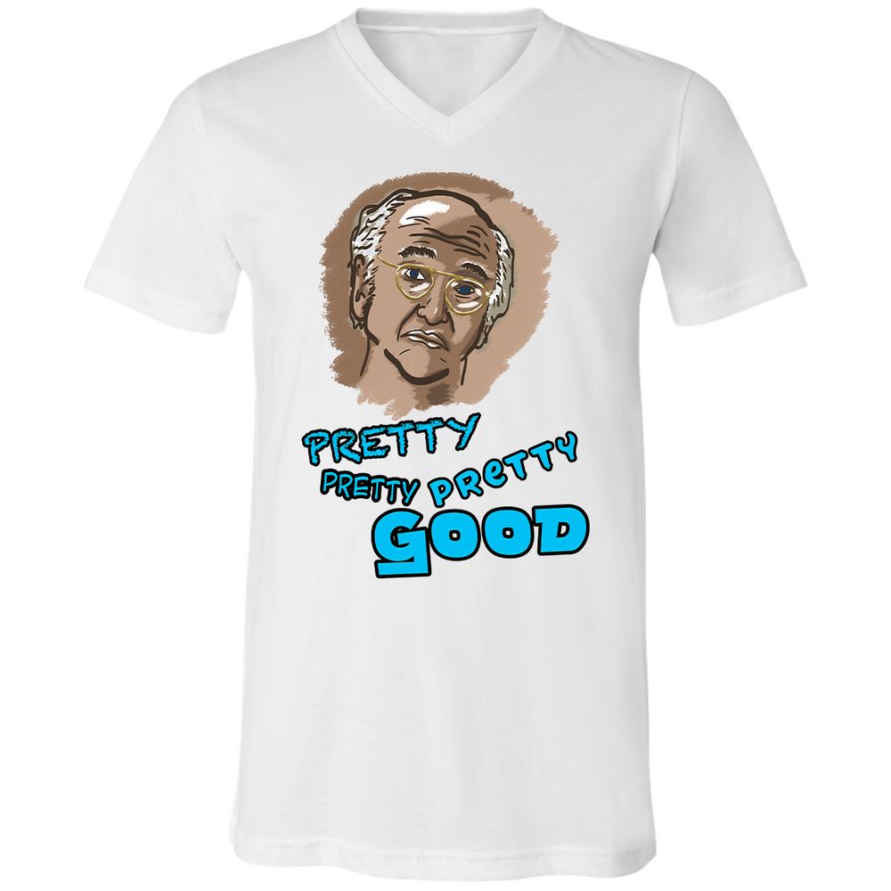 Unisex V-Neck T-Shirt - 5ZHQ7J5V - White - 1