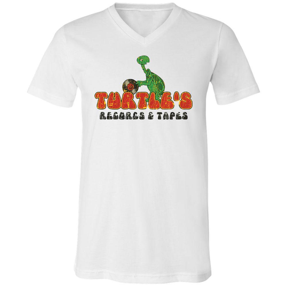 Unisex V-Neck T-Shirt - R58Q5DF1 - White - 1