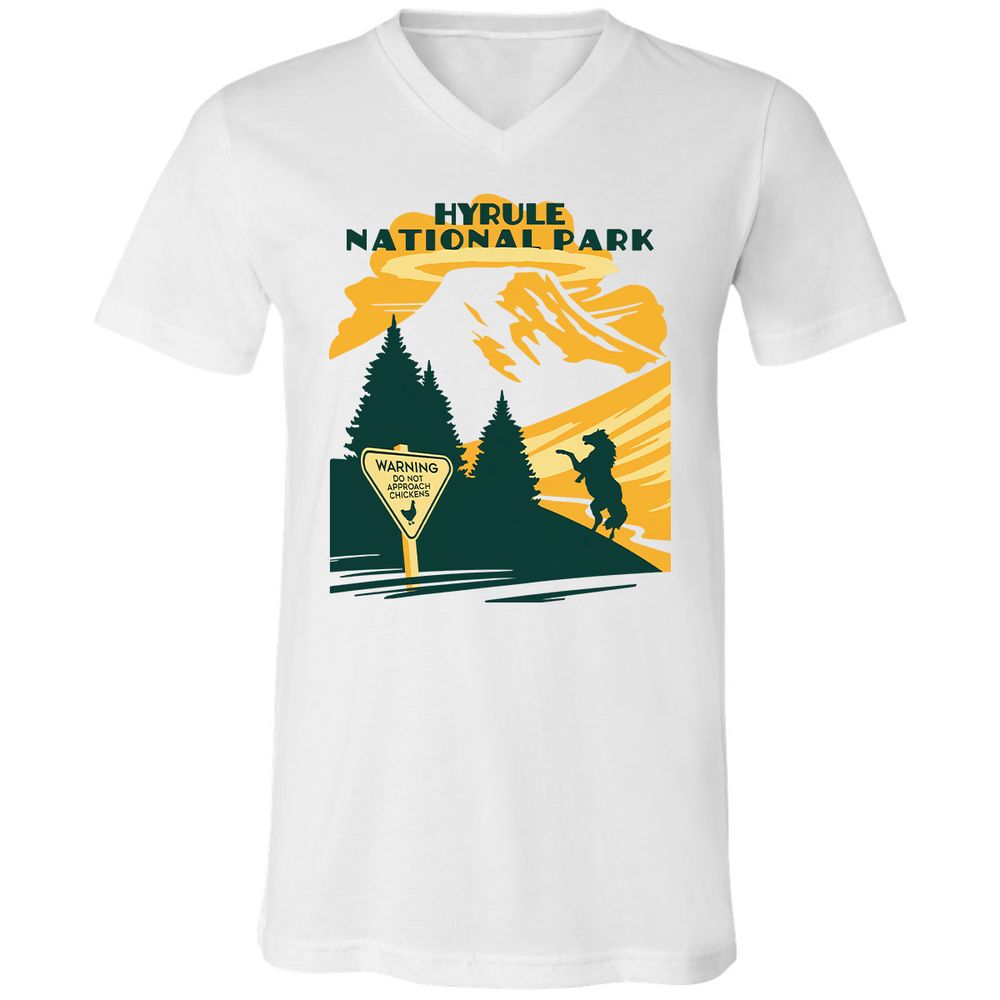 Unisex V-Neck T-Shirt - ALV62TZ1 - White - 1