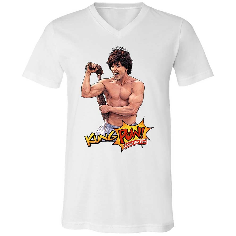 Unisex V-Neck T-Shirt - 64Z6JHMP - White - 1