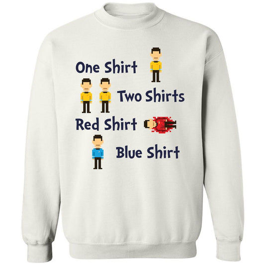 Red Shirt, Blue Shirt - White - 1