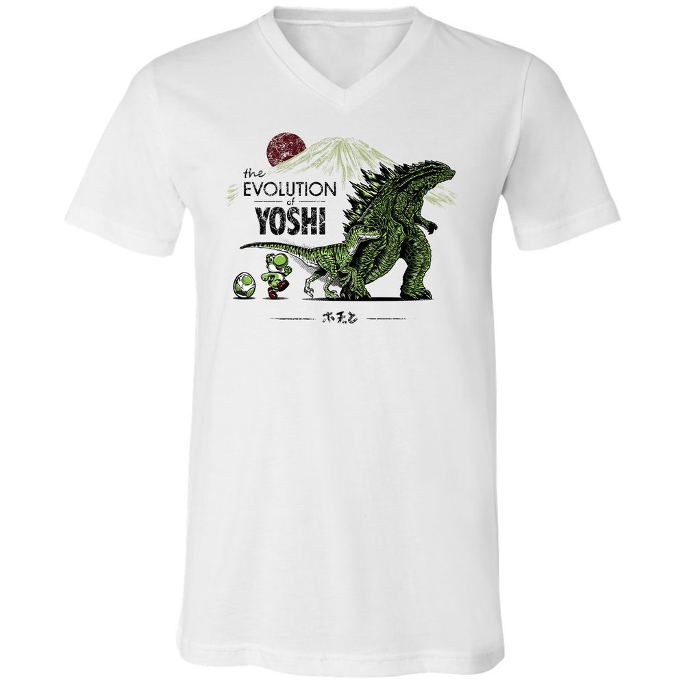 Unisex V-Neck T-Shirt - RJA3TYZT - White - 1