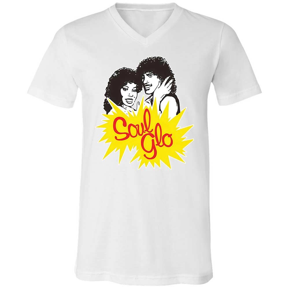 Unisex V-Neck T-Shirt - G96SR6VM - White - 1