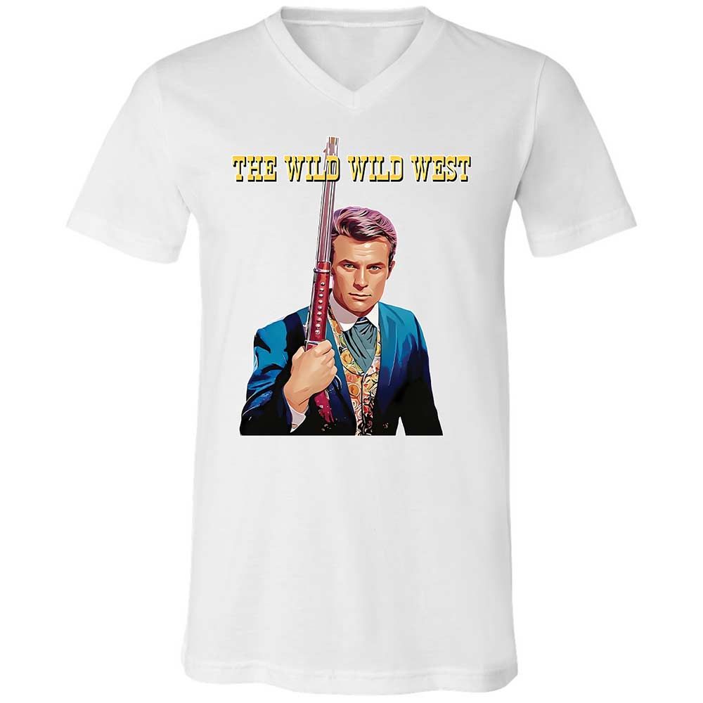 Unisex V-Neck T-Shirt - SCX542QR - White - 1