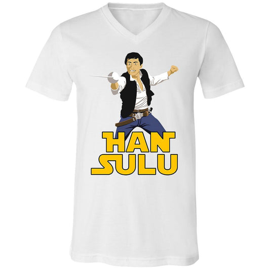 Unisex V-Neck T-Shirt - RSD75WNW - White - 1