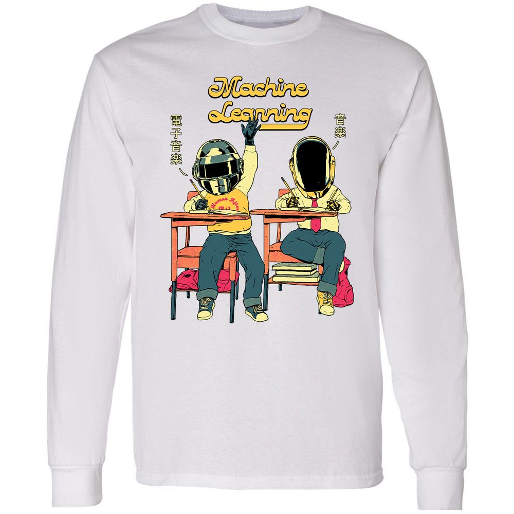 Long Sleeve T-Shirt - TBTE5D9G - White - 1