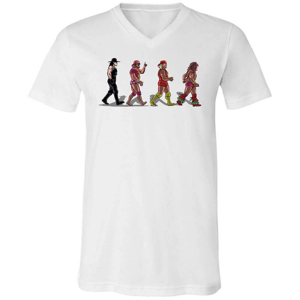 Unisex V-Neck T-Shirt - K9SA8NGQ - White - 1