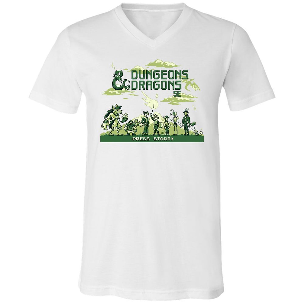 Unisex V-Neck T-Shirt - V142YPW3 - White - 1