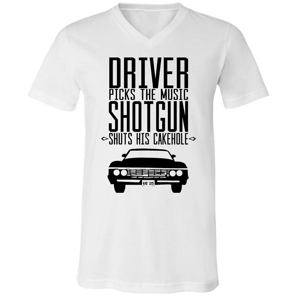 Unisex V-Neck T-Shirt - 83Y1225L - White - 1