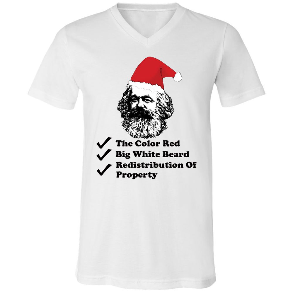 Unisex V-Neck T-Shirt - 43UJPUWY - White - 1