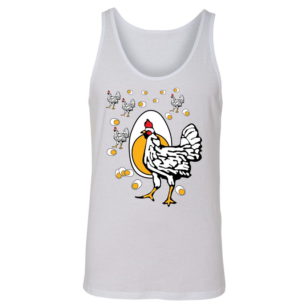 Unisex Jersey Tank - ABJSXZLJ - White - 1