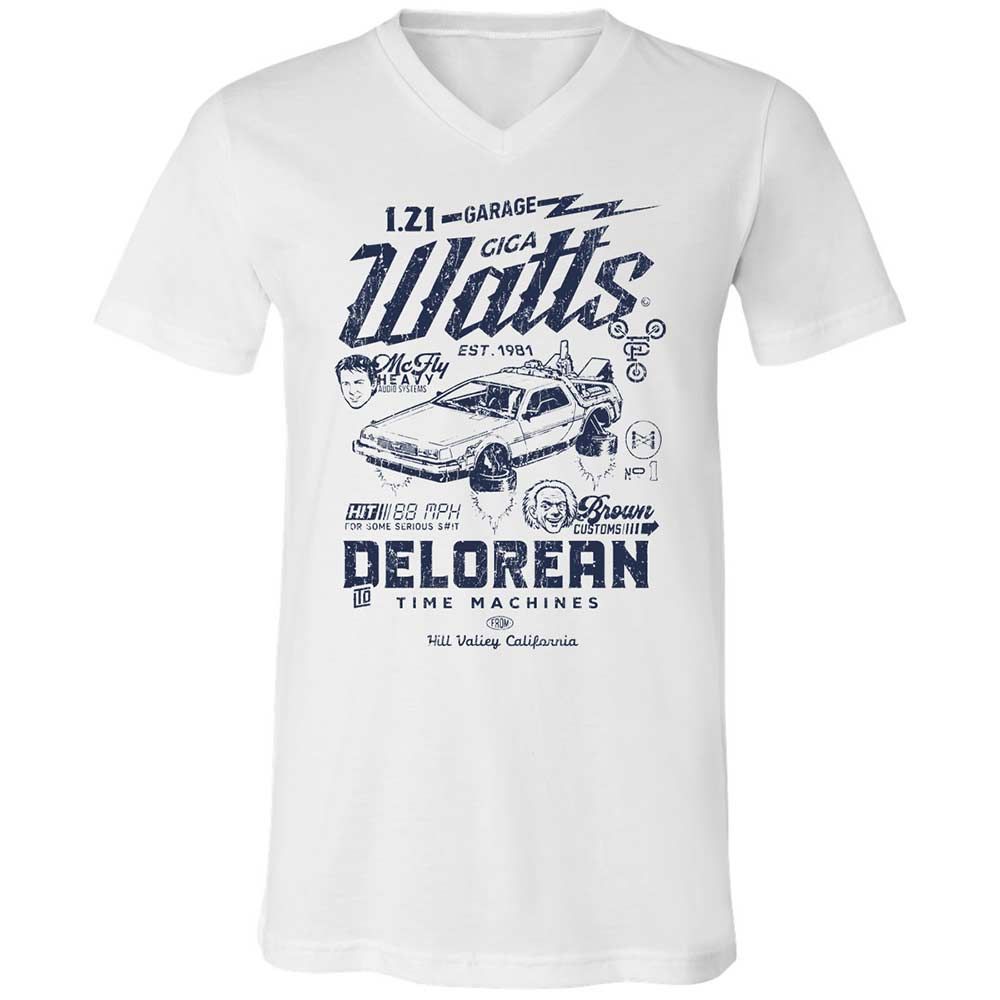 Unisex V-Neck T-Shirt - HMXFGLLE - White - 1