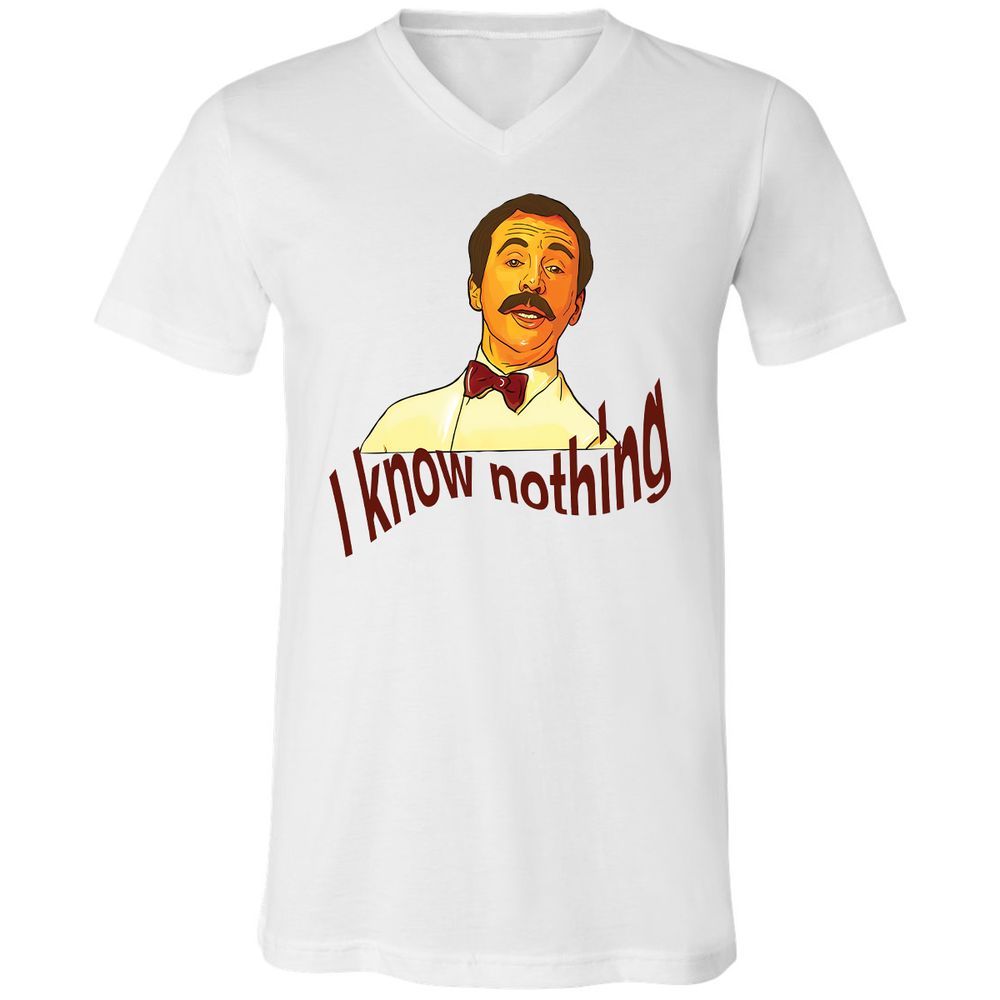 Unisex V-Neck T-Shirt - 5XT7LGE1 - White - 1