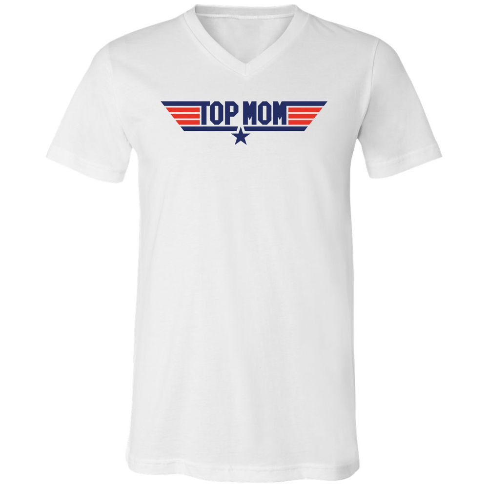 Unisex V-Neck T-Shirt - 3HX2CGGQ - White - 1