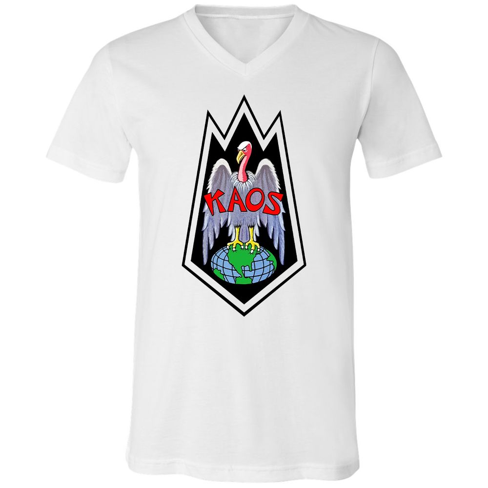 Unisex V-Neck T-Shirt - QDEUFEUP - White - 1