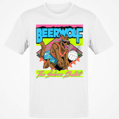 Retro Beach Wolf - White - 1