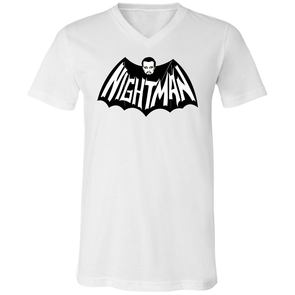 Unisex V-Neck T-Shirt - 5KA9E4HQ - White - 1
